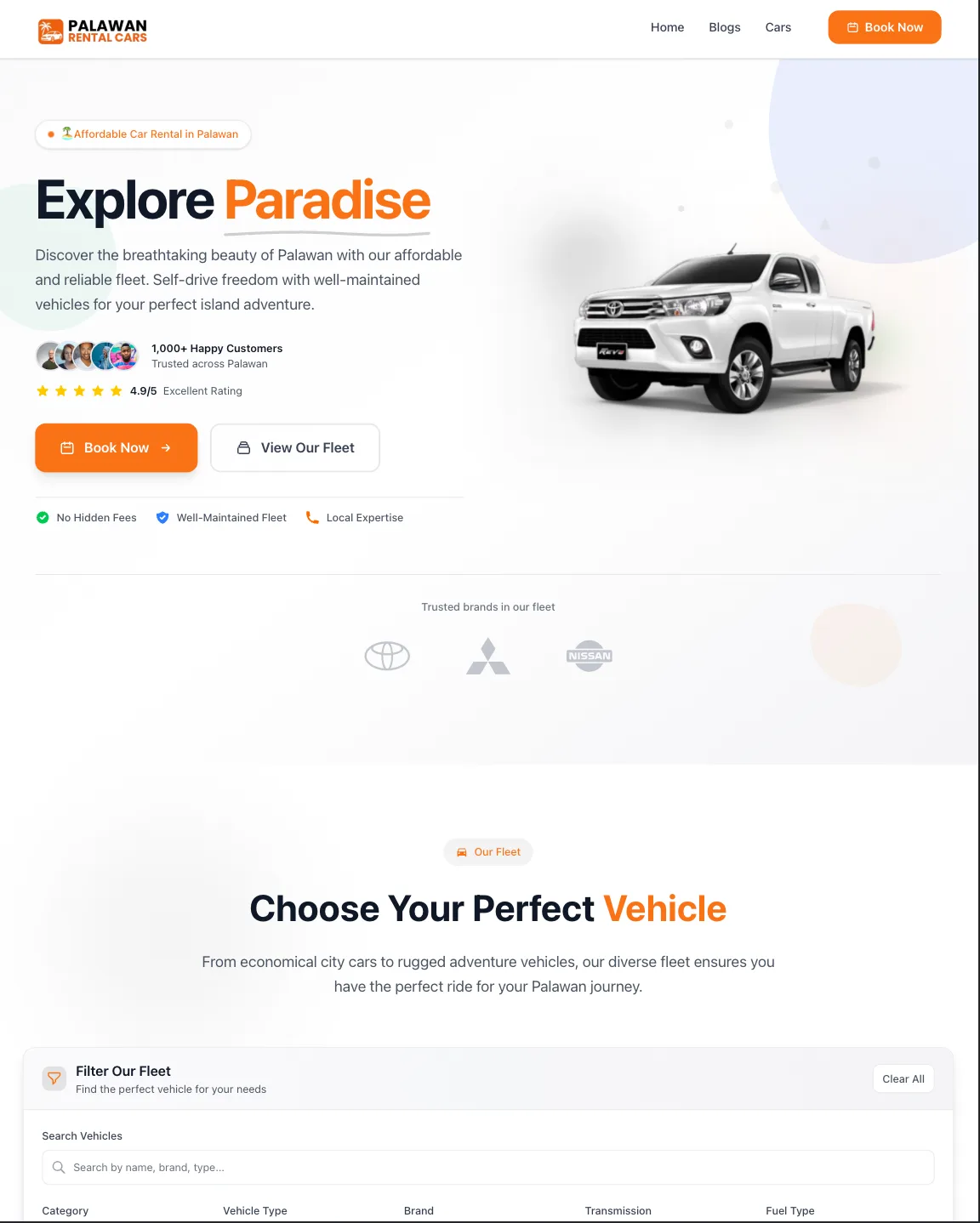 Palawan Rental Cars