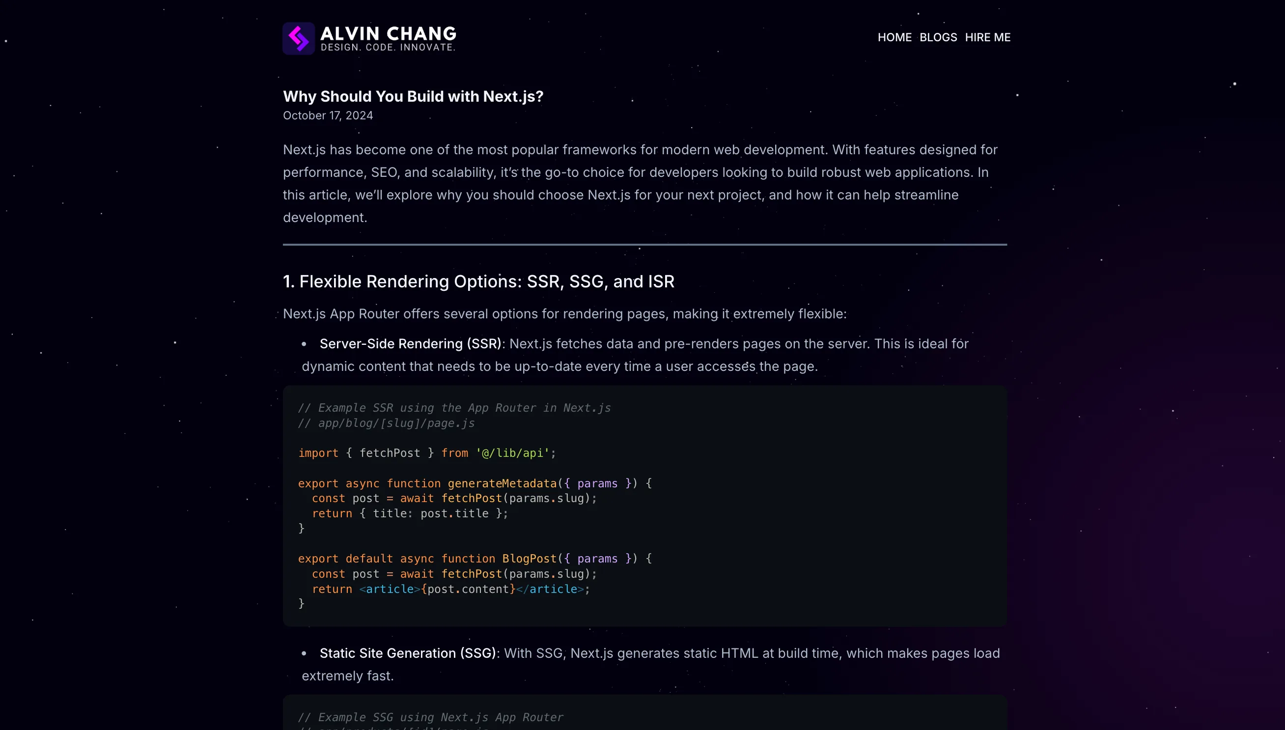 Content Sites — example build 3