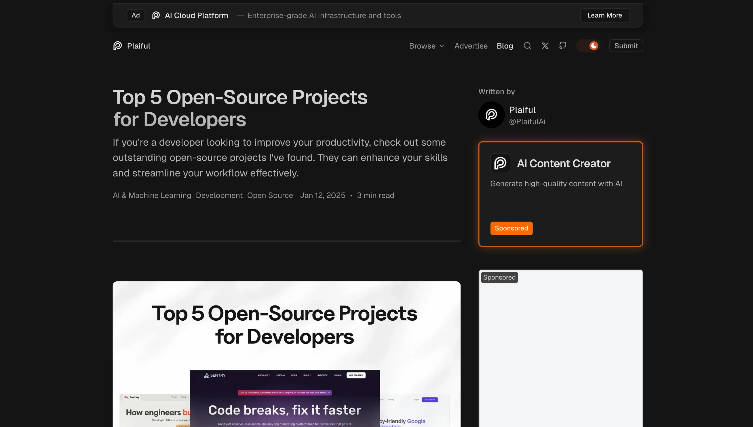 Content Sites — example build 2
